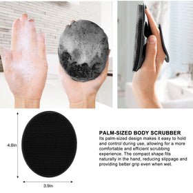 INNERNEED Silicone Body Cleansing Brush in use during a shower