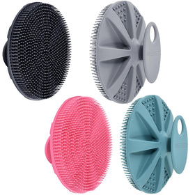 INNERNEED silicone body scrubber pack of four in assorted colours