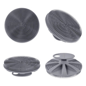 INNERNEED silicone body scrubber showing flexible bristles