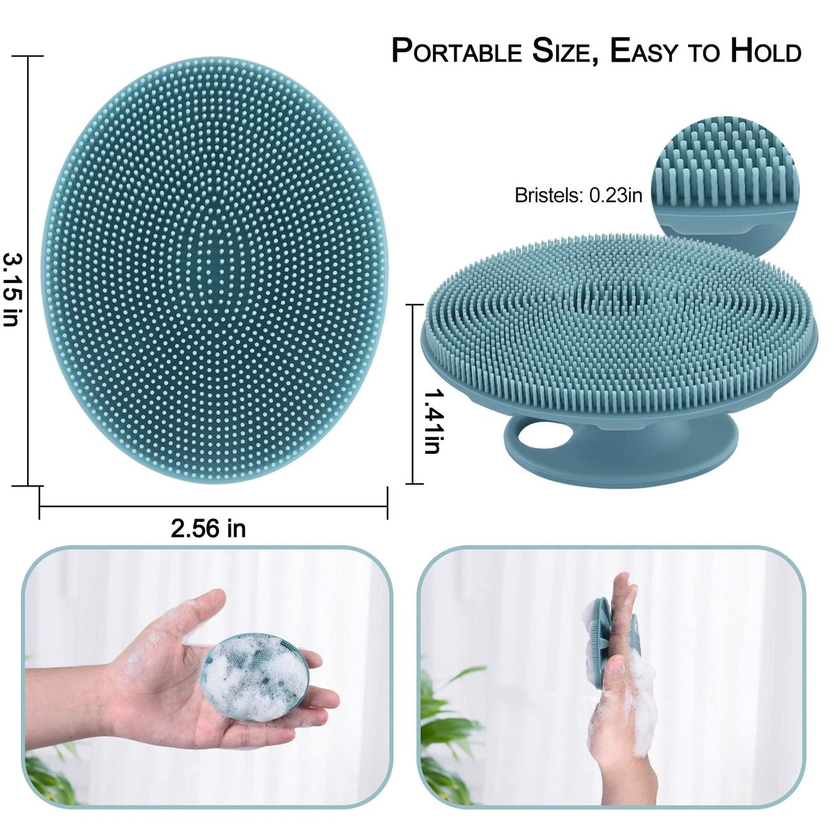 INNERNEED Silicone Face Brush close-up of silicone texture