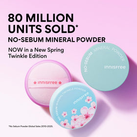 innisfree Cherry Blossom No Sebum Mineral Powder application process