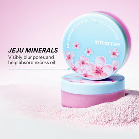 innisfree Cherry Blossom No Sebum Mineral Powder in Cherry Blossom shade