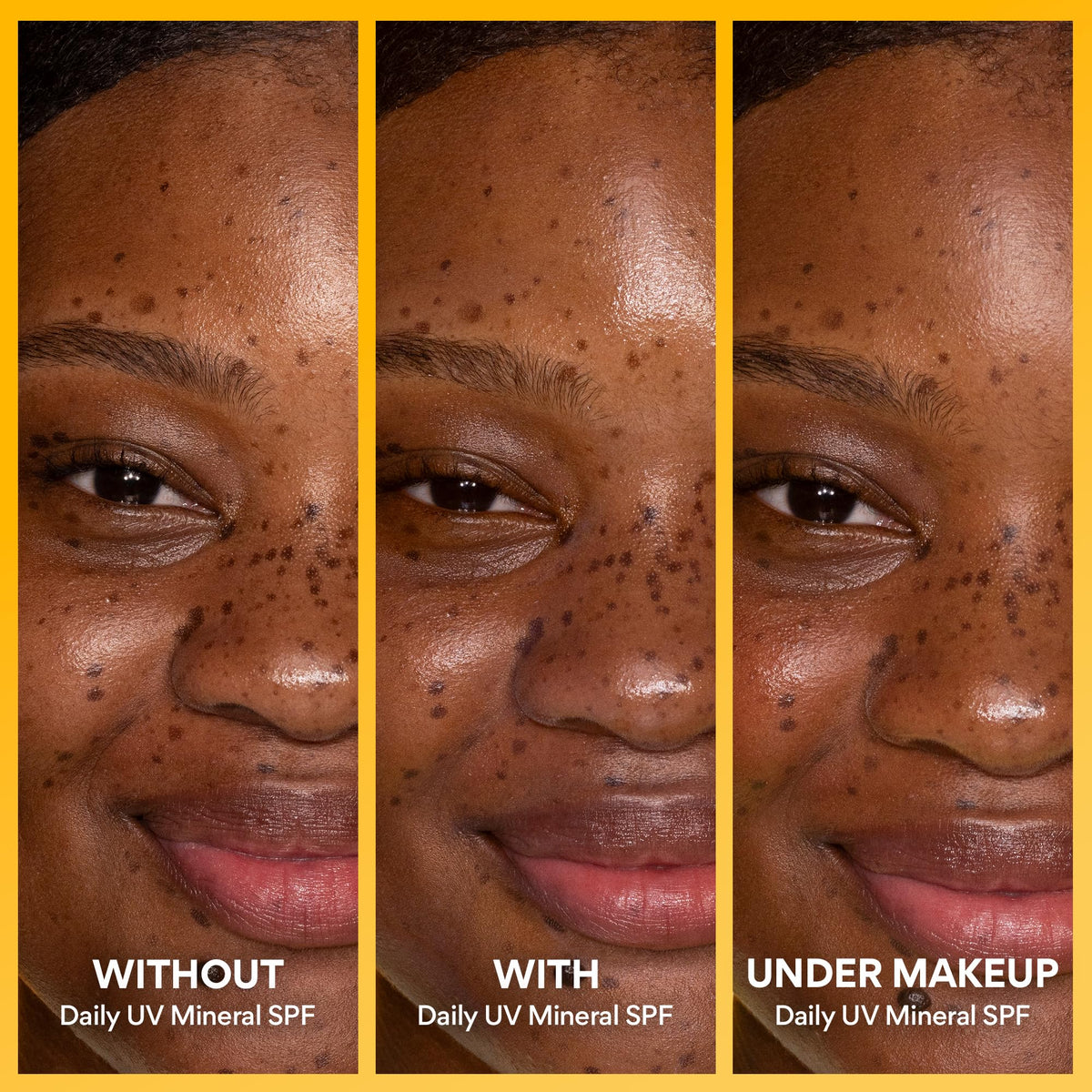 innisfree Daily Mineral UV Defense SPF 45 tinted sunscreen application on skin