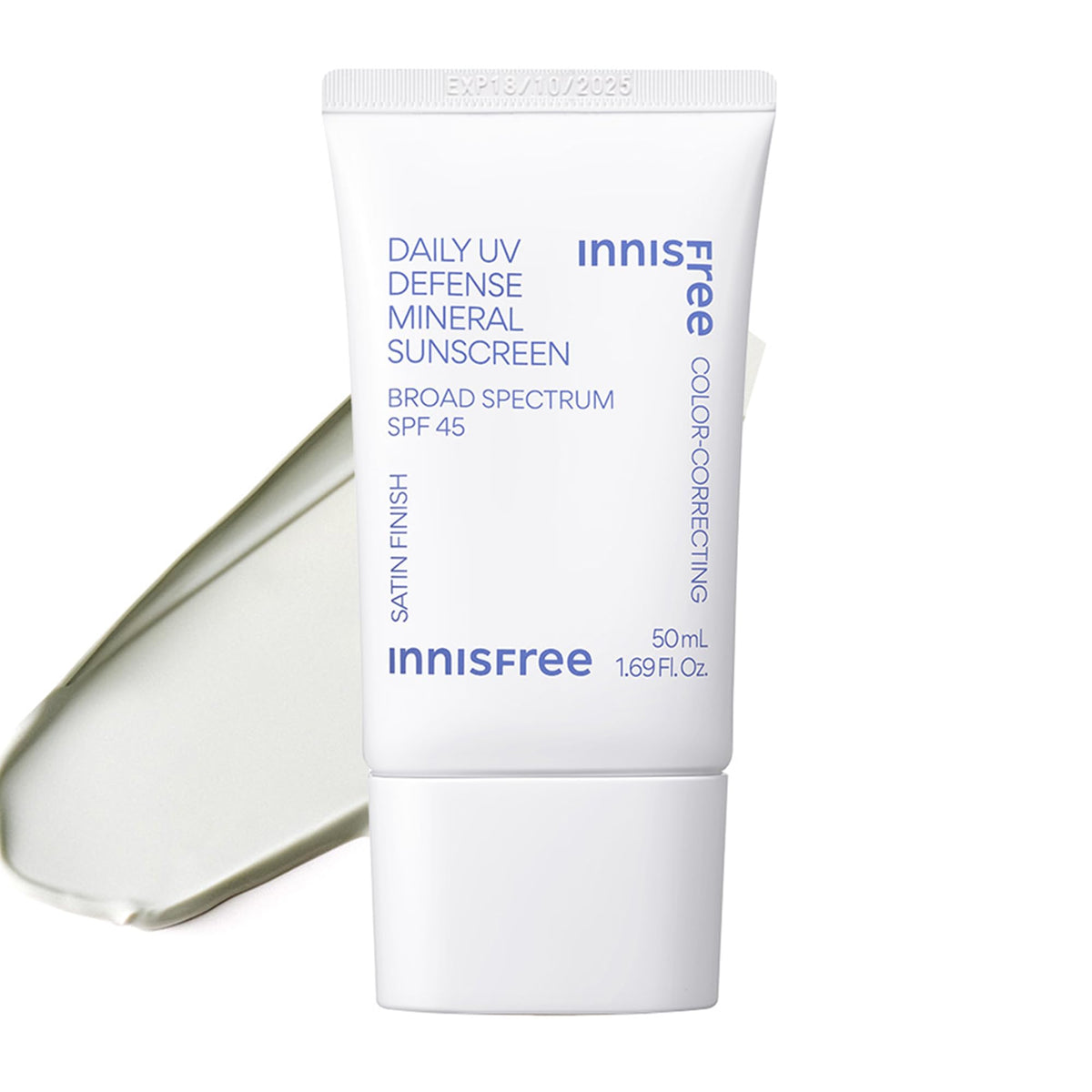innisfree Daily Mineral UV Defense SPF 45 tinted sunscreen front view