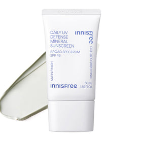 innisfree Daily Mineral UV Defense SPF 45 tinted sunscreen front view