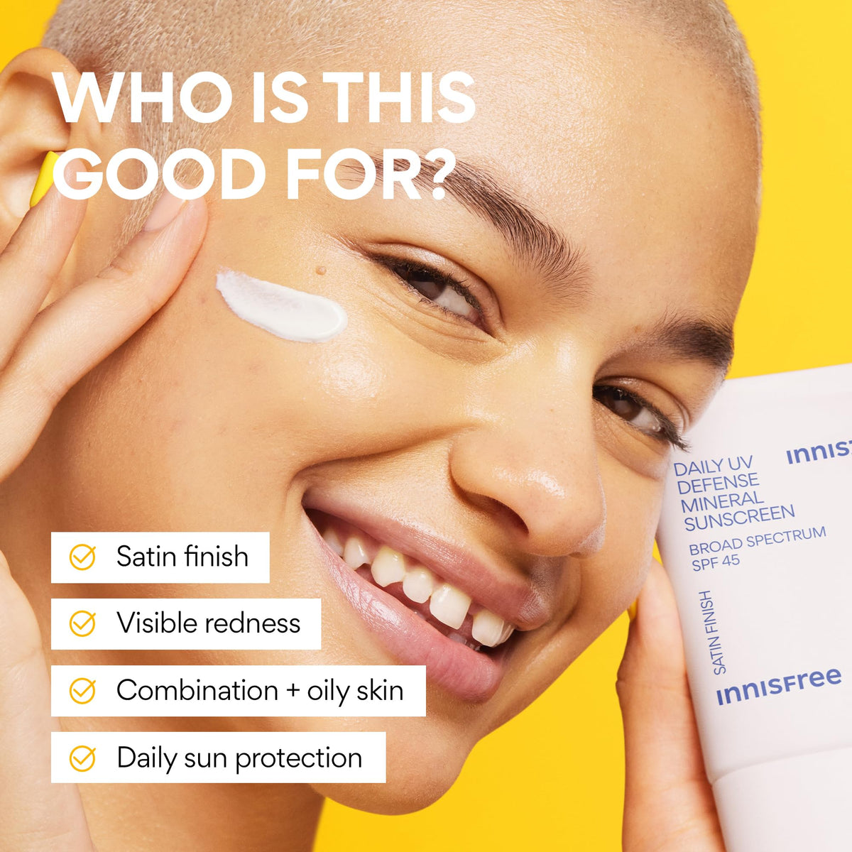 innisfree Daily Mineral UV Defense SPF 45 tinted sunscreen lifestyle scene