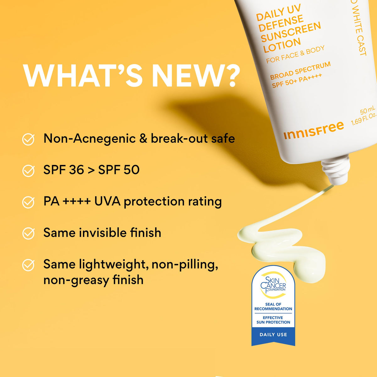 innisfree Daily UV Defense Sunscreen SPF 50+ packaging