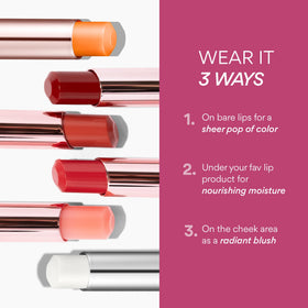 innisfree Dewy Tint Lip Balm swatch on skin