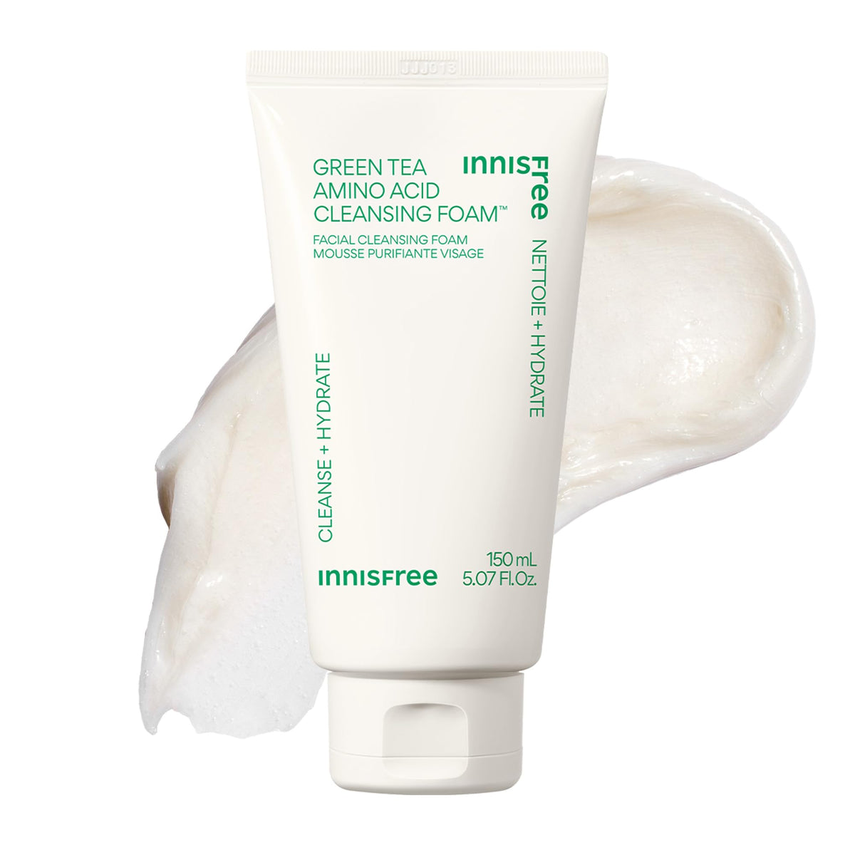 innisfree Green Tea Amino Acid Cleansing Foam front view