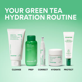 innisfree Green Tea Amino Acid Cleansing Foam texture close-up
