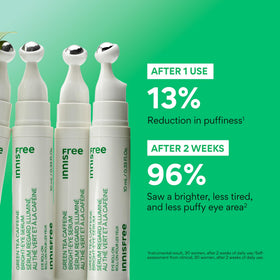 innisfree Green Tea Caffeine Eye Serum Roll-On packaging
