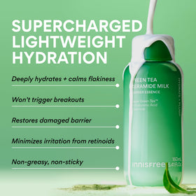 innisfree Green Tea Ceramide Milk Refill side view