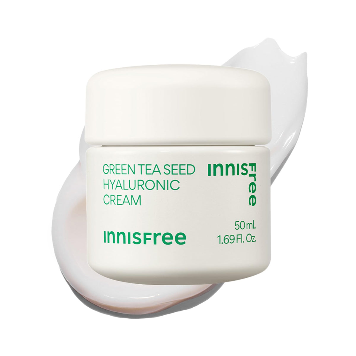 innisfree Green Tea Seed Hyaluronic Acid Cream 200g front view