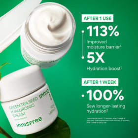 innisfree Green Tea Seed Hyaluronic Acid Cream 200g packaging