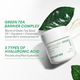 innisfree Green Tea Seed Hyaluronic Acid Cream ingredients list