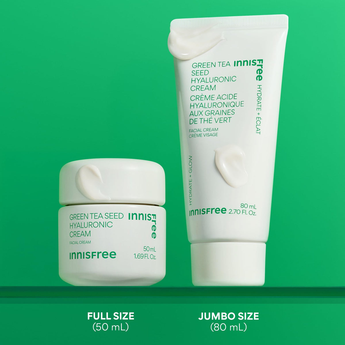 innisfree Green Tea Seed Hyaluronic Acid Cream texture close-up