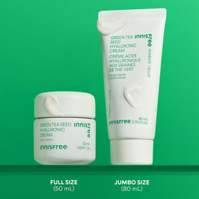 innisfree Green Tea Seed Hyaluronic Acid Cream texture close-up