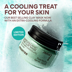 innisfree Mint Chocolate Super Volcanic Clay Mask texture close-up