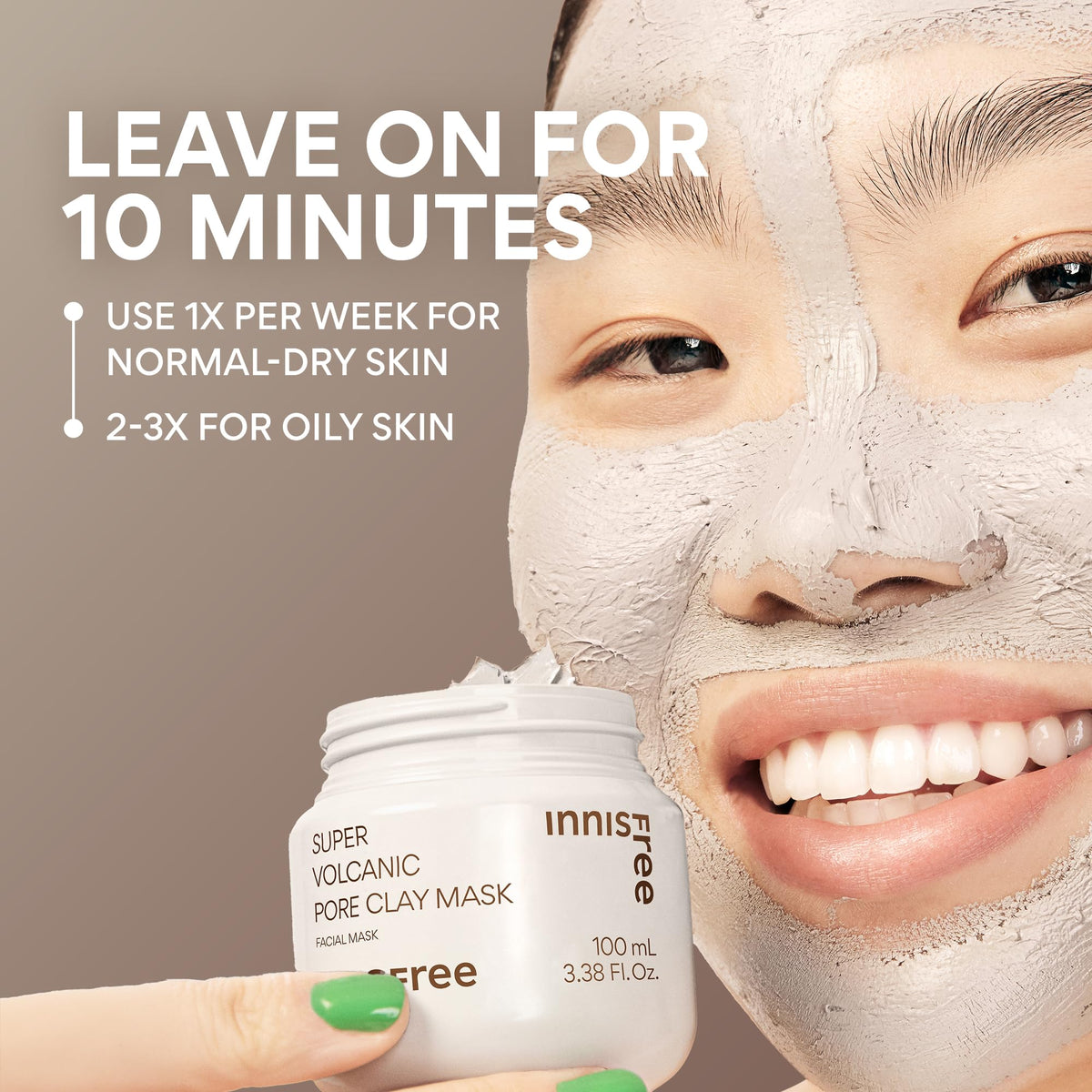 innisfree Super Volcanic Pore Clay Mask with volcanic clusters
