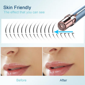 innobeaut Electric Facial Hair Remover with three replacement heads and cleaning brush
