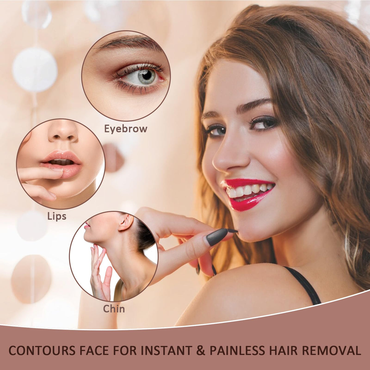 innobeaut face shaver side view highlighting its compact design