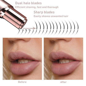 innobeaut face shaver with cleaning brush and charging cable