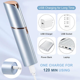 innobeaut facial hair remover with cleaning brush