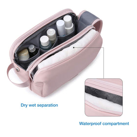 Inside view of BAGSMART Toiletry Bag showing compartments