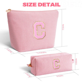 Inside view of Btffitting Cosmetic Bag Set showing storage space