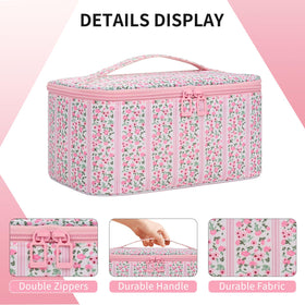 Inside view of OCHEAL Makeup Bag with organized compartments