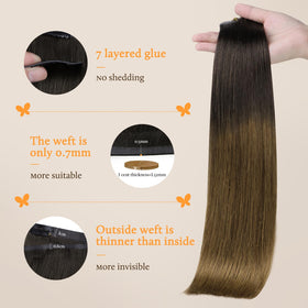 Installation process of DOORES Clip in Hair Extensions