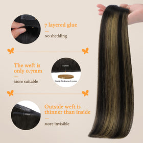 Installation process of DOORES Clip in Hair Extensions