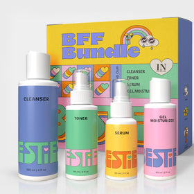 InstaNatural Besties BFF Four Step Skincare Kit front view