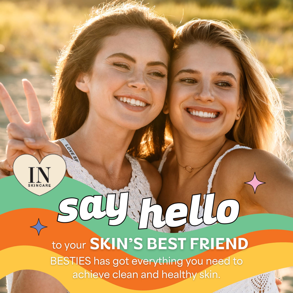 InstaNatural Besties Face Wash bottle with botanical extracts
