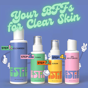 InstaNatural Besties Toner bottle featuring Vitamin C and Witch Hazel