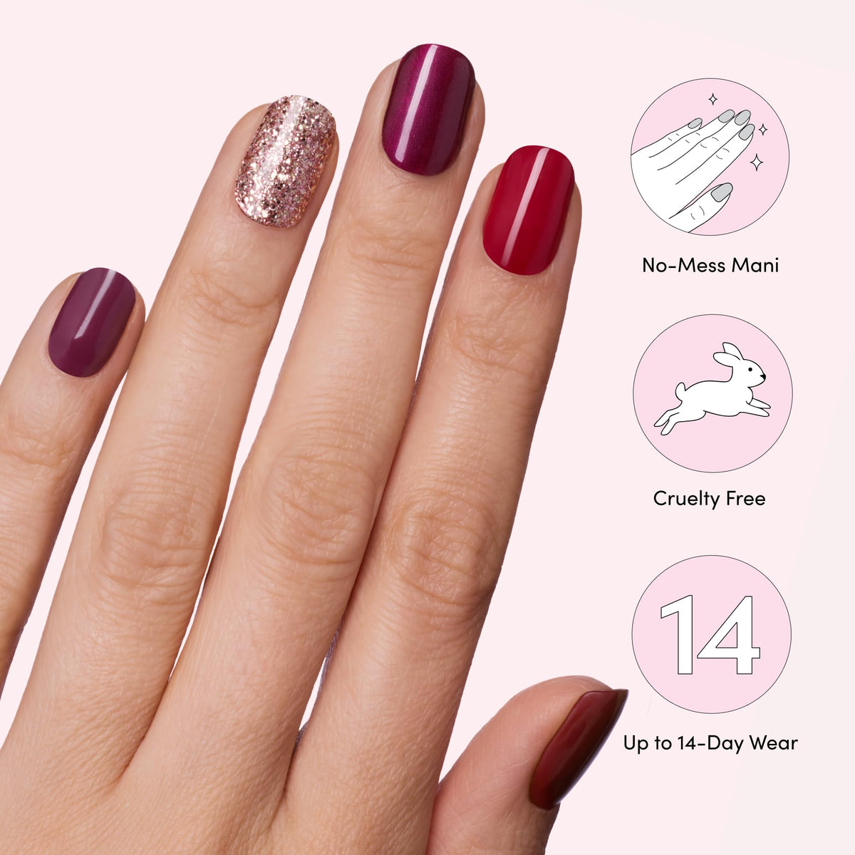Instruction sheet for Dashing Diva Gloss Nail Strips