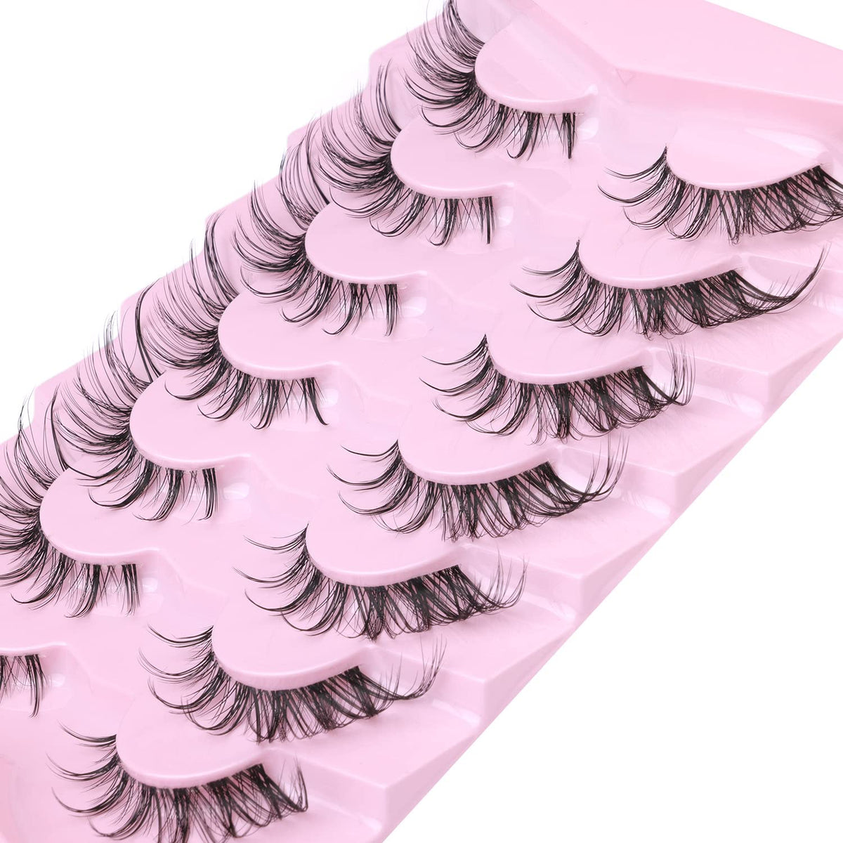 Instructions for applying Kiromiro Fox Eye False Eyelashes