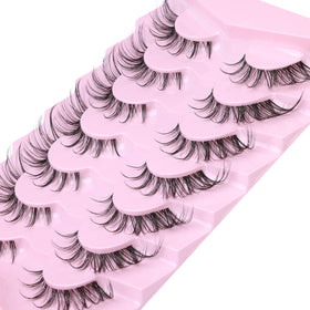 Instructions for applying Kiromiro Fox Eye False Eyelashes