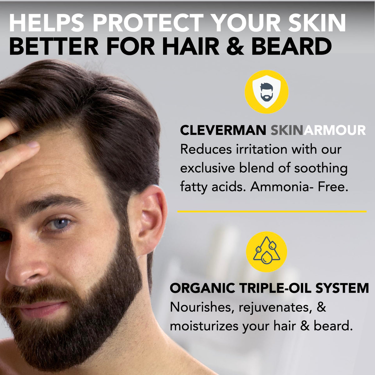 Instructions for CLEVERMAN Hair & Beard Dye application