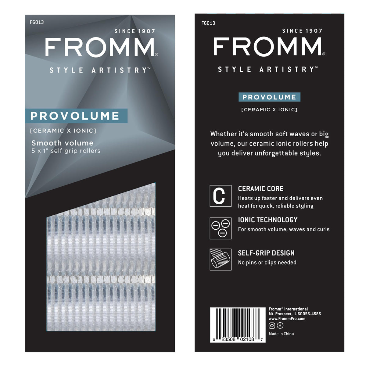 Instructions for using Fromm ProVolume hair rollers