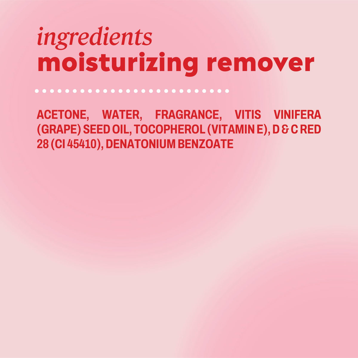 Instructions for using Onyx Professional Nail Polish Remover