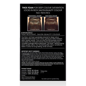 Instructions included in John Frieda hair colour kit