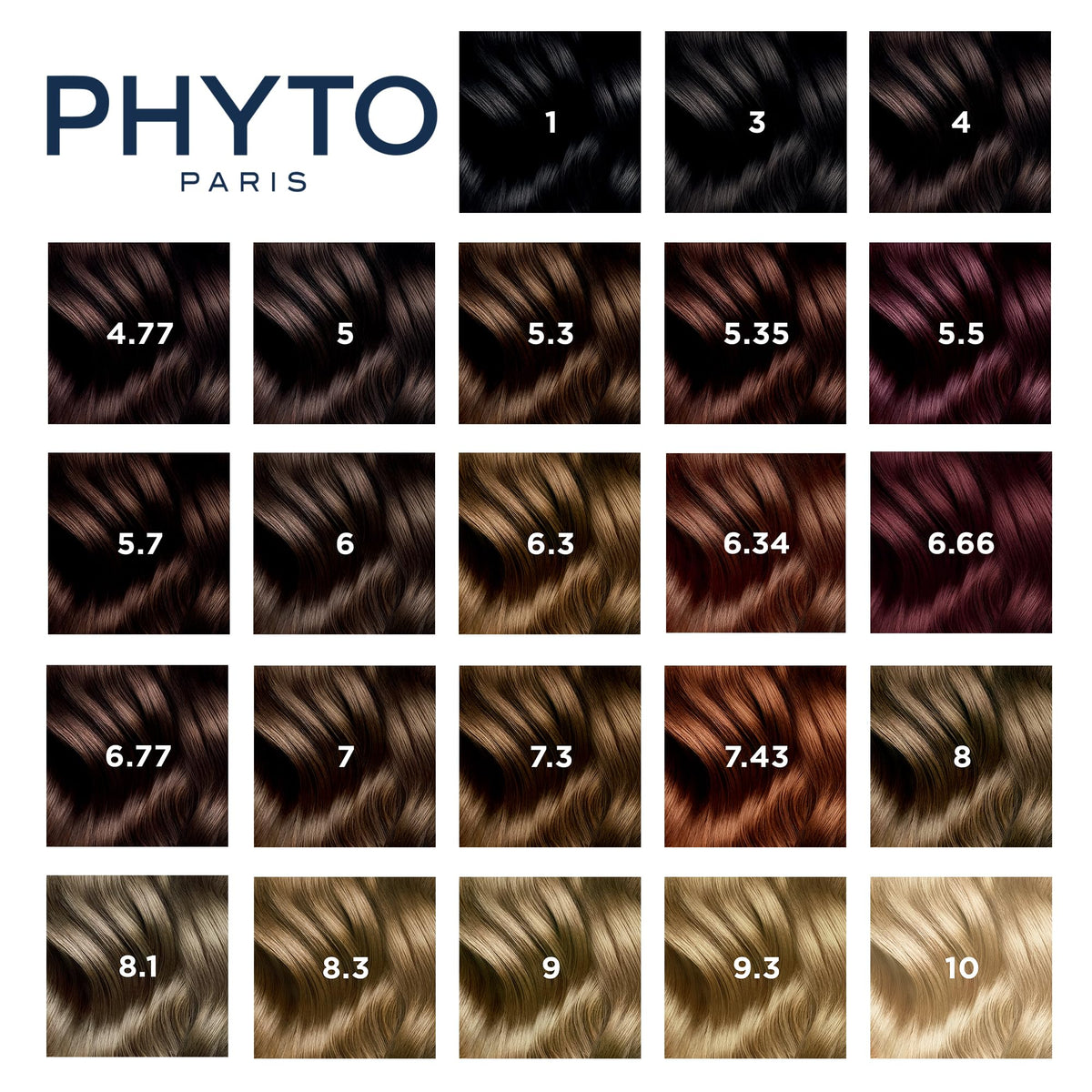 Instructions leaflet for PHYTO Phytocolor Permanent Hair Color