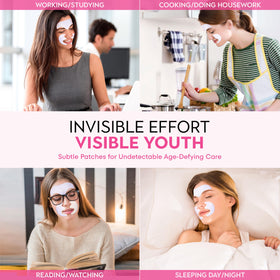 Insutam Forehead Wrinkle Patches with application instructions