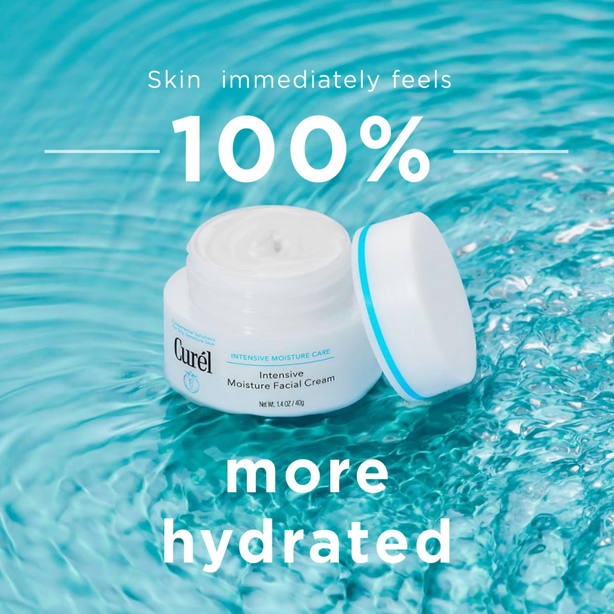 Intensive Face Moisturizer Cream side view showing texture