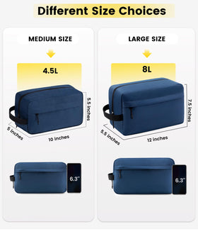 Interior compartments of Vorspack Toiletry Bag