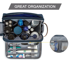 Interior of BAGSMART Toiletry Bag showing elastic bands