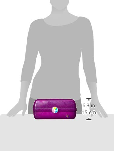 Interior of Caboodles On-The-Go Girl Makeup Box showing storage