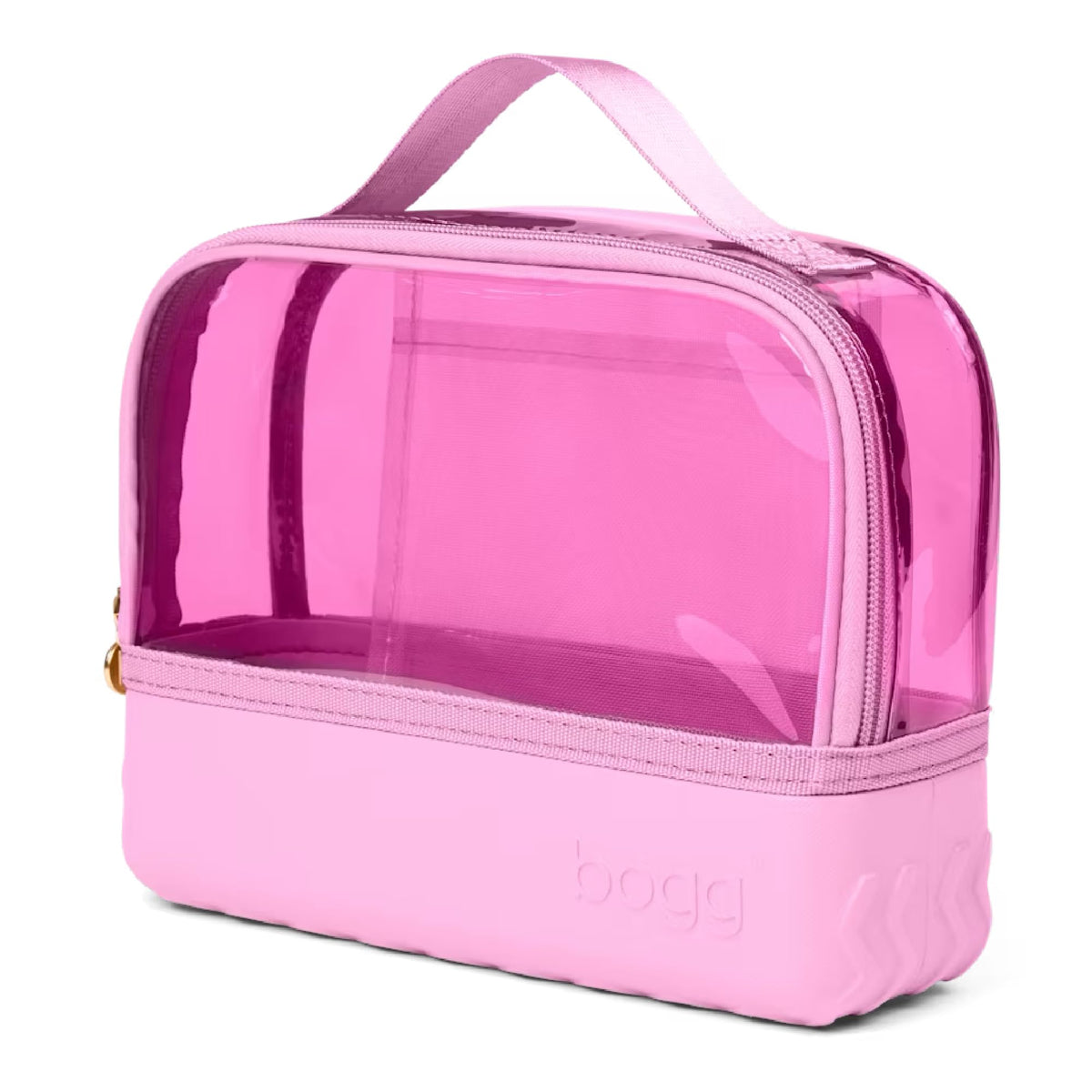Interior view of BOGG BAG Travel Organizer Pouch showing transparent topper