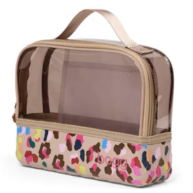Interior view of BOGG BAG Travel Organizer Pouch showing transparent topper